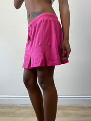 BEST PICKS | small/medium pink jersey drawstring mini skirt