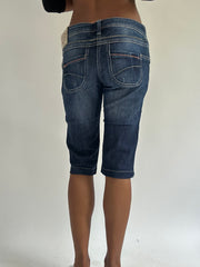 euro trash | small blue guess denim capris