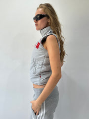 athleisure edit | small grey puma gilet puffer jacket