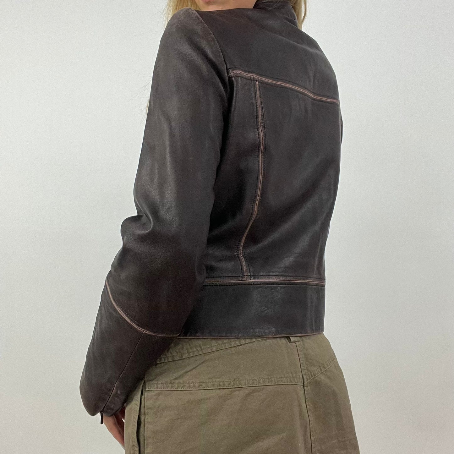 12 DAYS OF XMAS DROP | small brown dual zip jacket