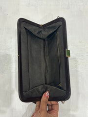 Devil trägt prada | braune Faux Leder Clutch Geldbörse