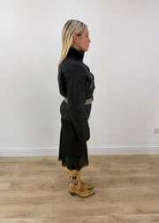 small black utility jacket