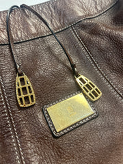 gossip girl drop | one size dark brown hobo shoulder bag