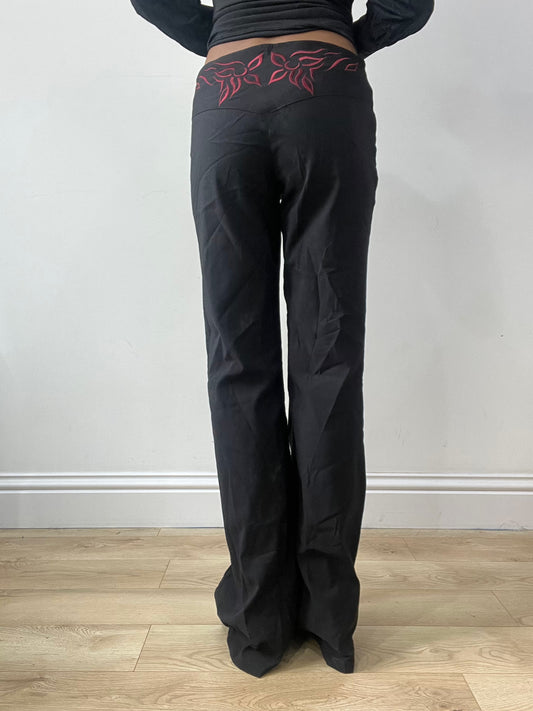 vintage edit thirty-two | medium black straight leg trousers