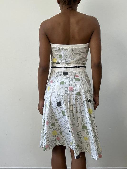 BEST PICKS | medium white diesel patterned mini dress