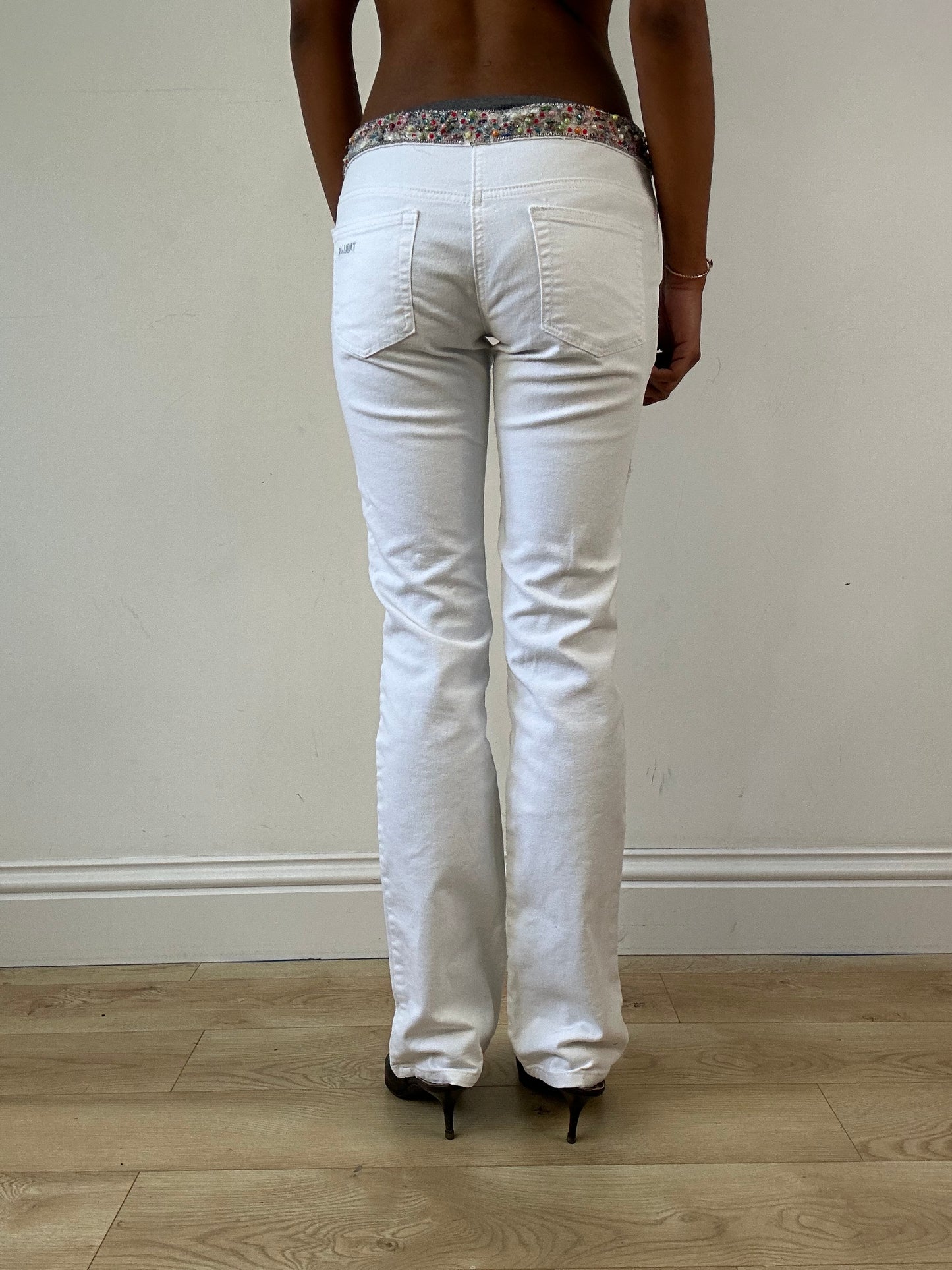 vintage edit twenty-one | small white rhinestone trousers and cropped jacket set