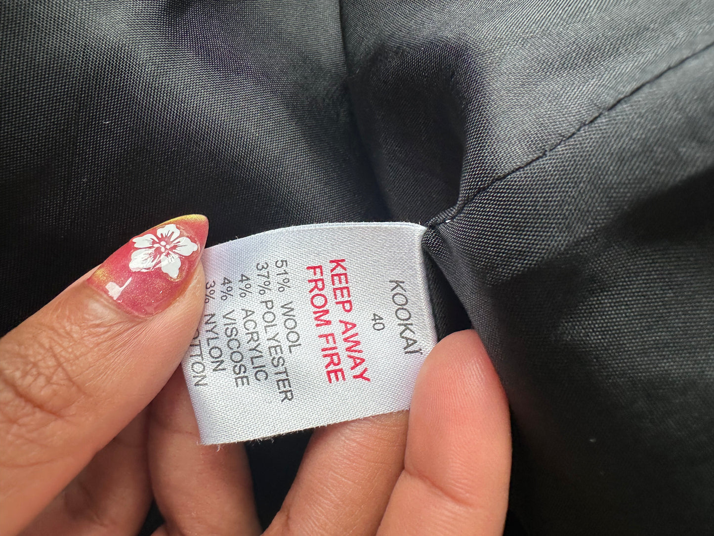 devil wears prada | small/medium black kookai fitted blazer