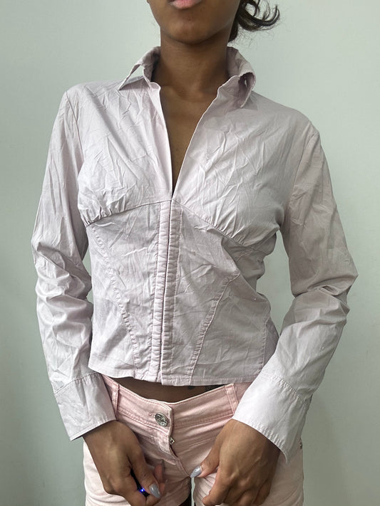 spring edit | small/medium lilac hook and eye shirt