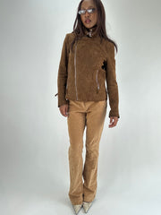 FAVORITOS DE INVIERNO | chaqueta de gamuza sintética marrón pequeño