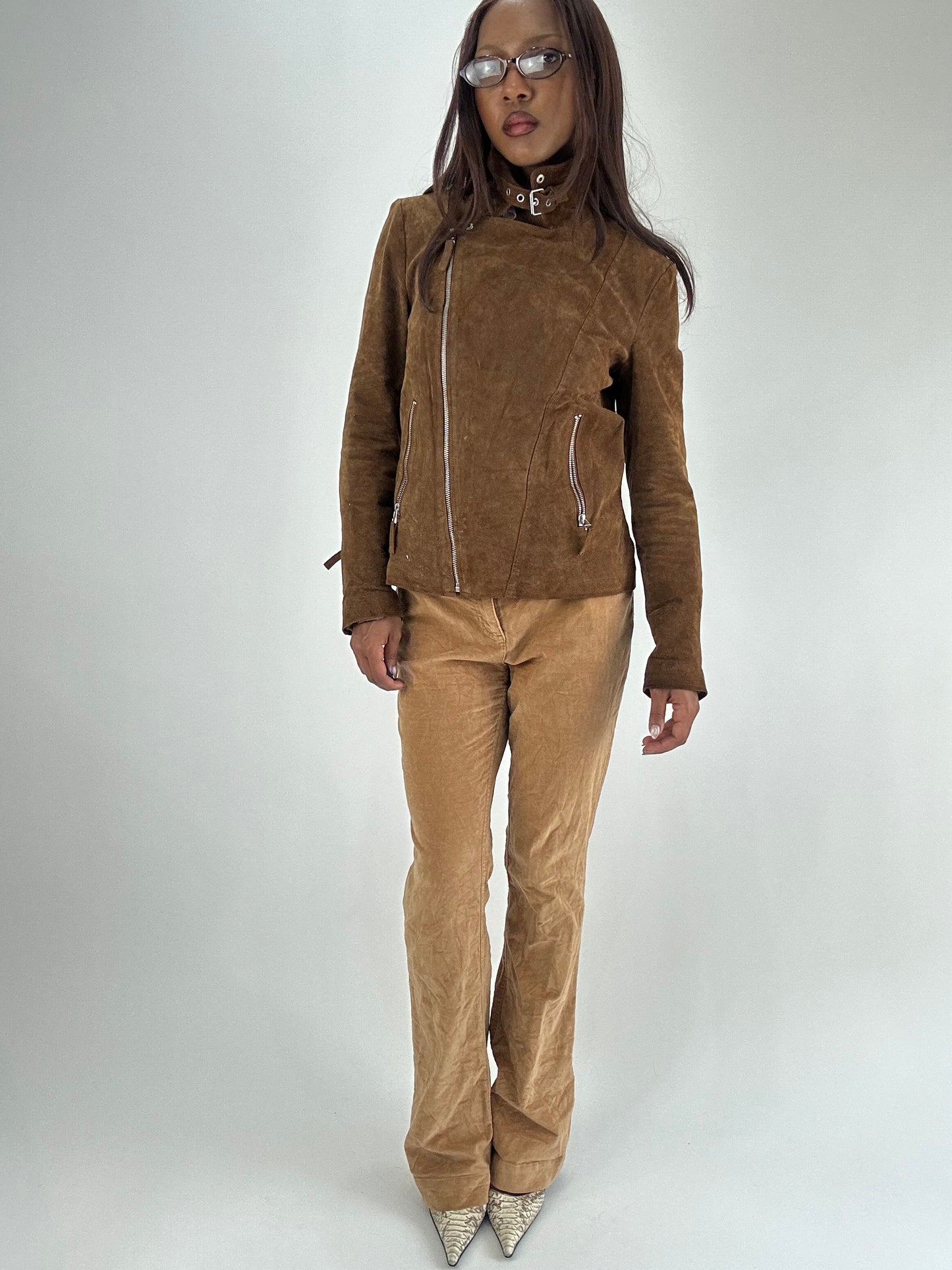 WINTER FAVOURITES | small brown faux suede jacket
