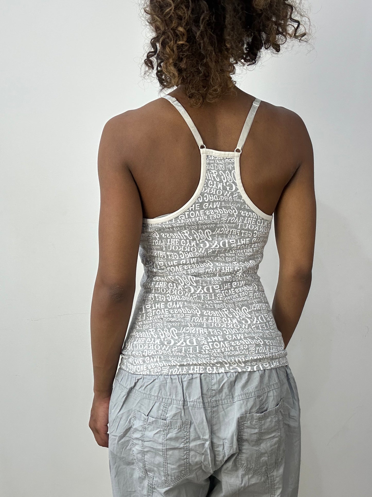 athleisure edit | small dolce and gabbana monogram cami top