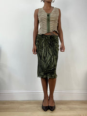 AUTUMN EDIT | small khaki zip up vest top