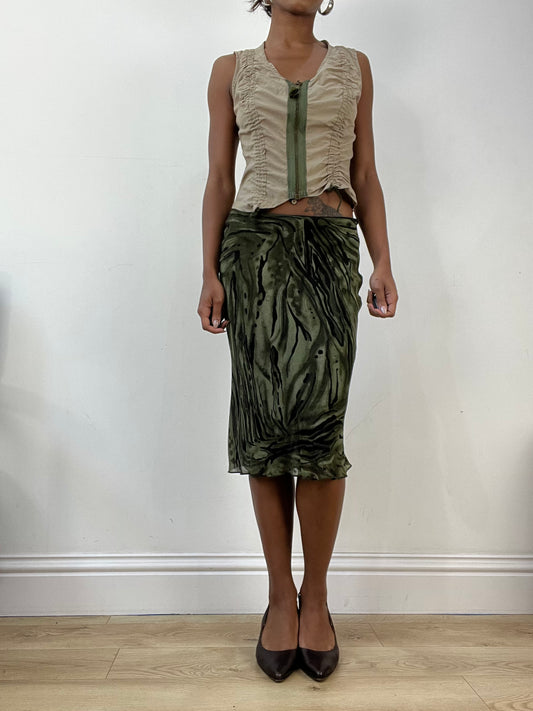 AUTUMN EDIT | small khaki zip up vest top