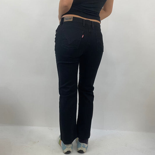 💻💚JEANS AND A NICE TOP DROP | small black levi’s 627 straight leg jeans