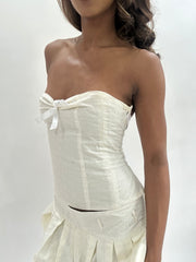 #434 vente d’échantillons | taille: XS · couleur: crème · article: haut · détails: échantillon + emma
