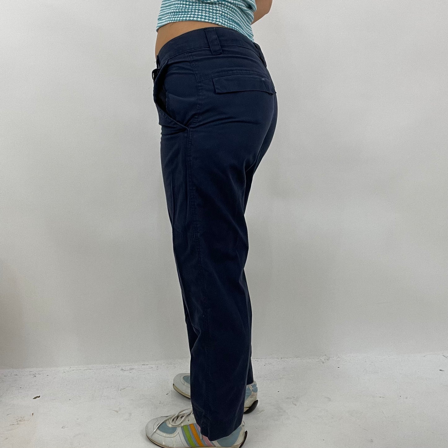 CHALET GIRL DROP | small navy cargo trousers