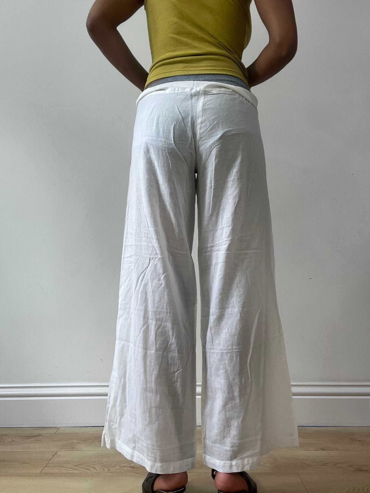 BEST PICKS | medium white o’neill wide leg linen trousers