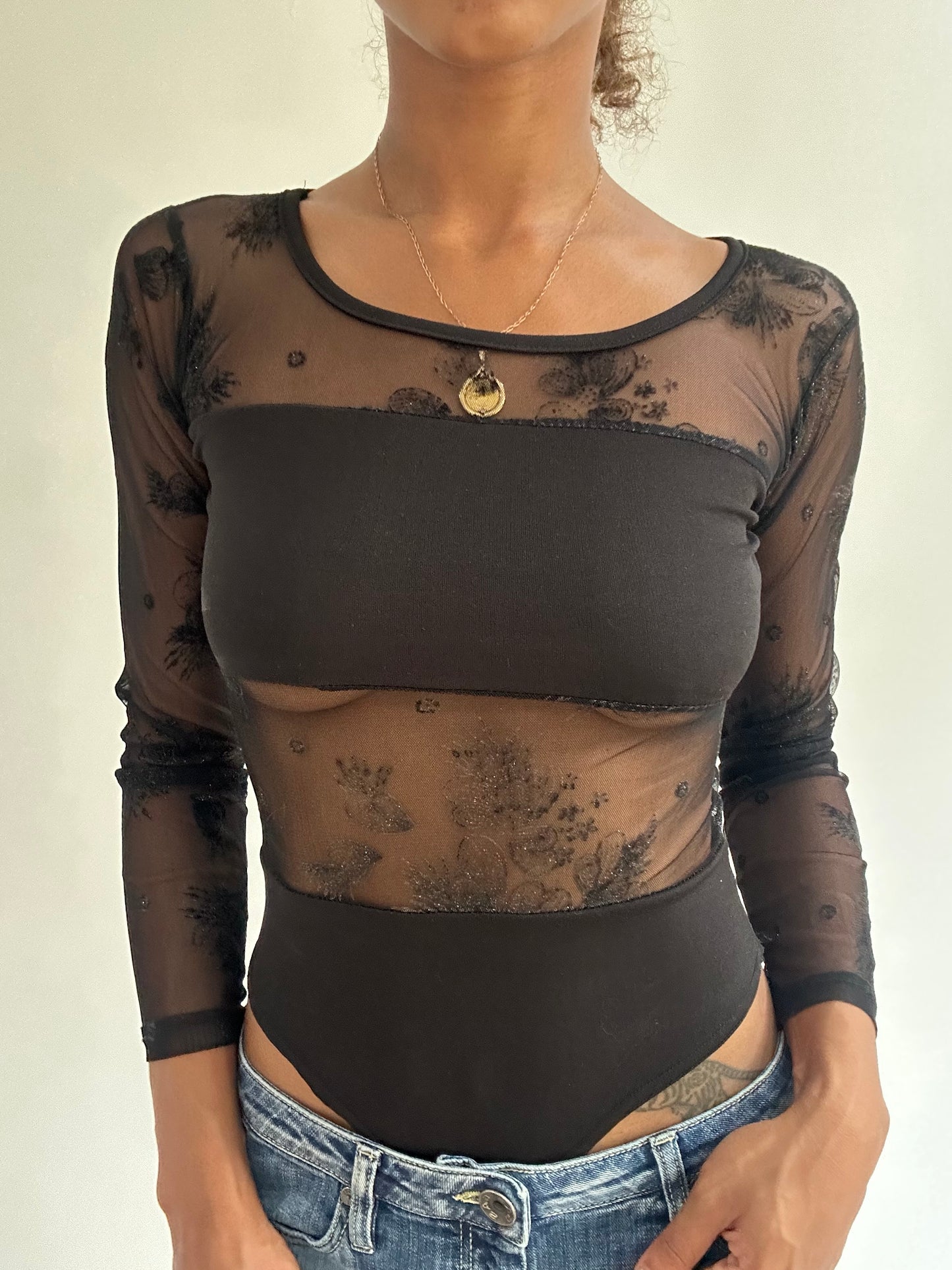BEST PICKS | extra small black sheer bodysuit
