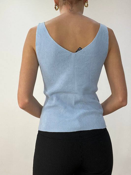 💻BEST PICKS | taille: S · couleur: bleu layette · article: caraco · détails: côtelé
