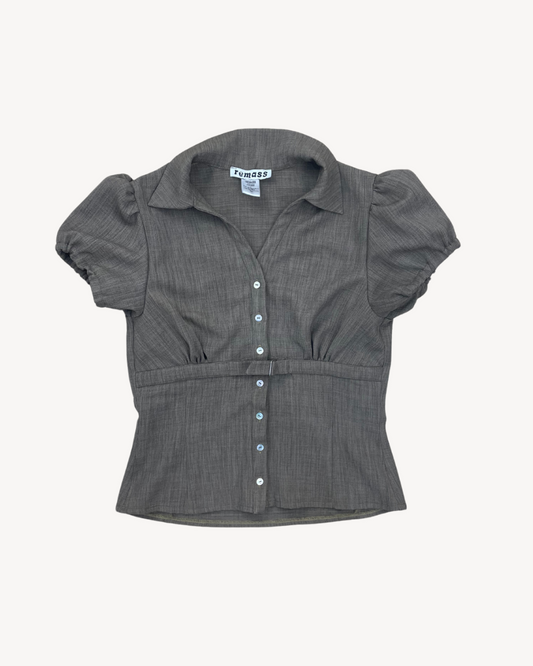 the adriana shirt in walnut brown