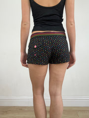 💻💚 vintage edit nineteen | medium black multicoloured polka dot shorts