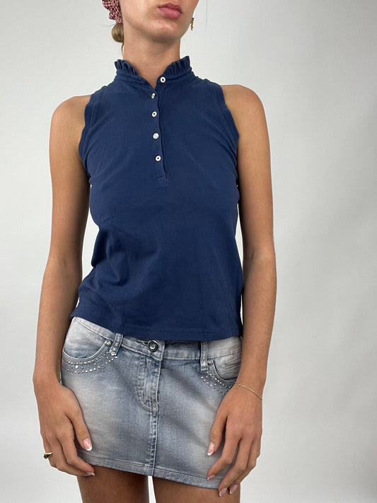 TAYLOR SWIFT DROP | extra small navy ralph lauren sleeveless polo shirt