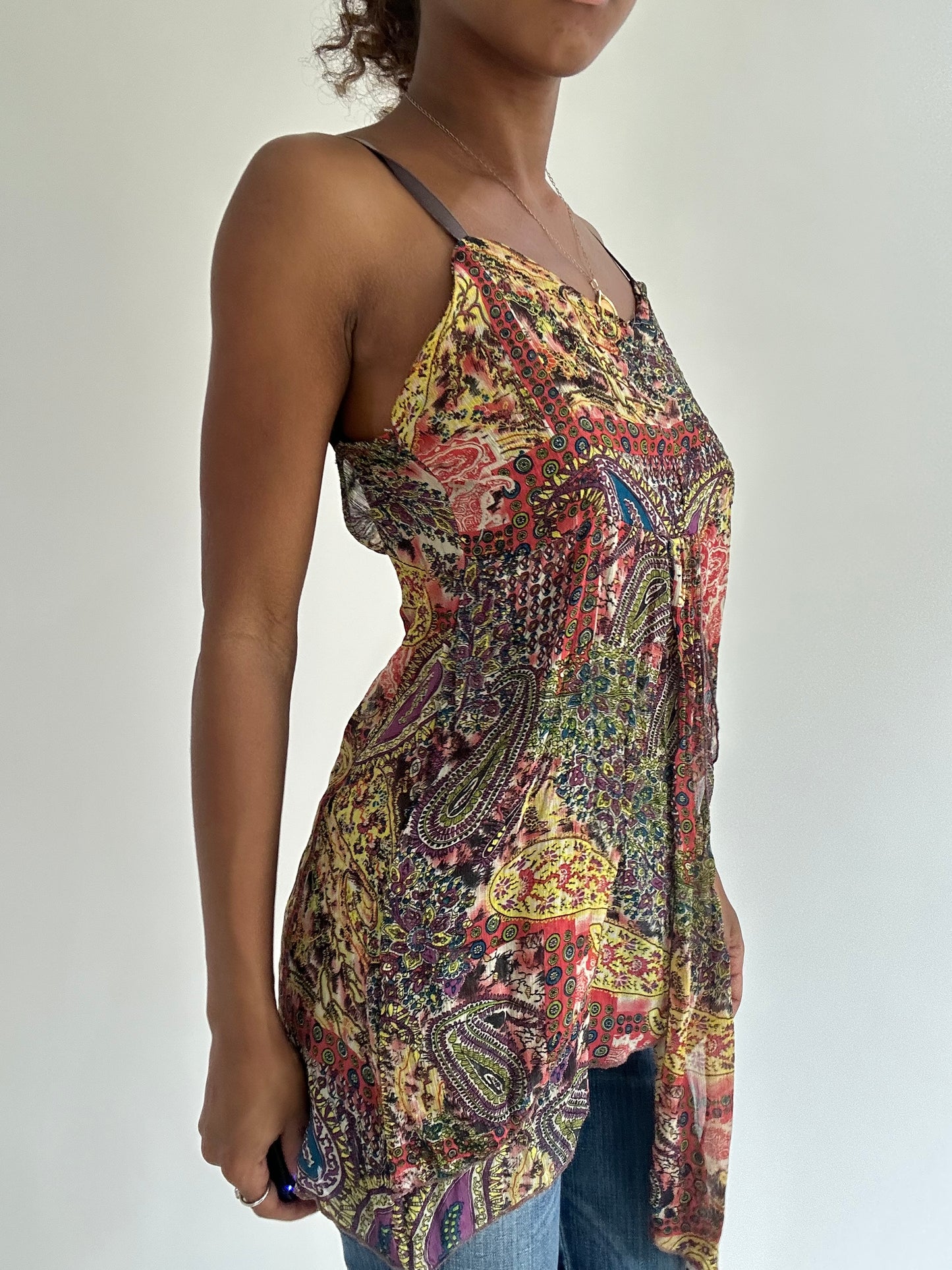 BEST PICKS | small patterned sheer cami top