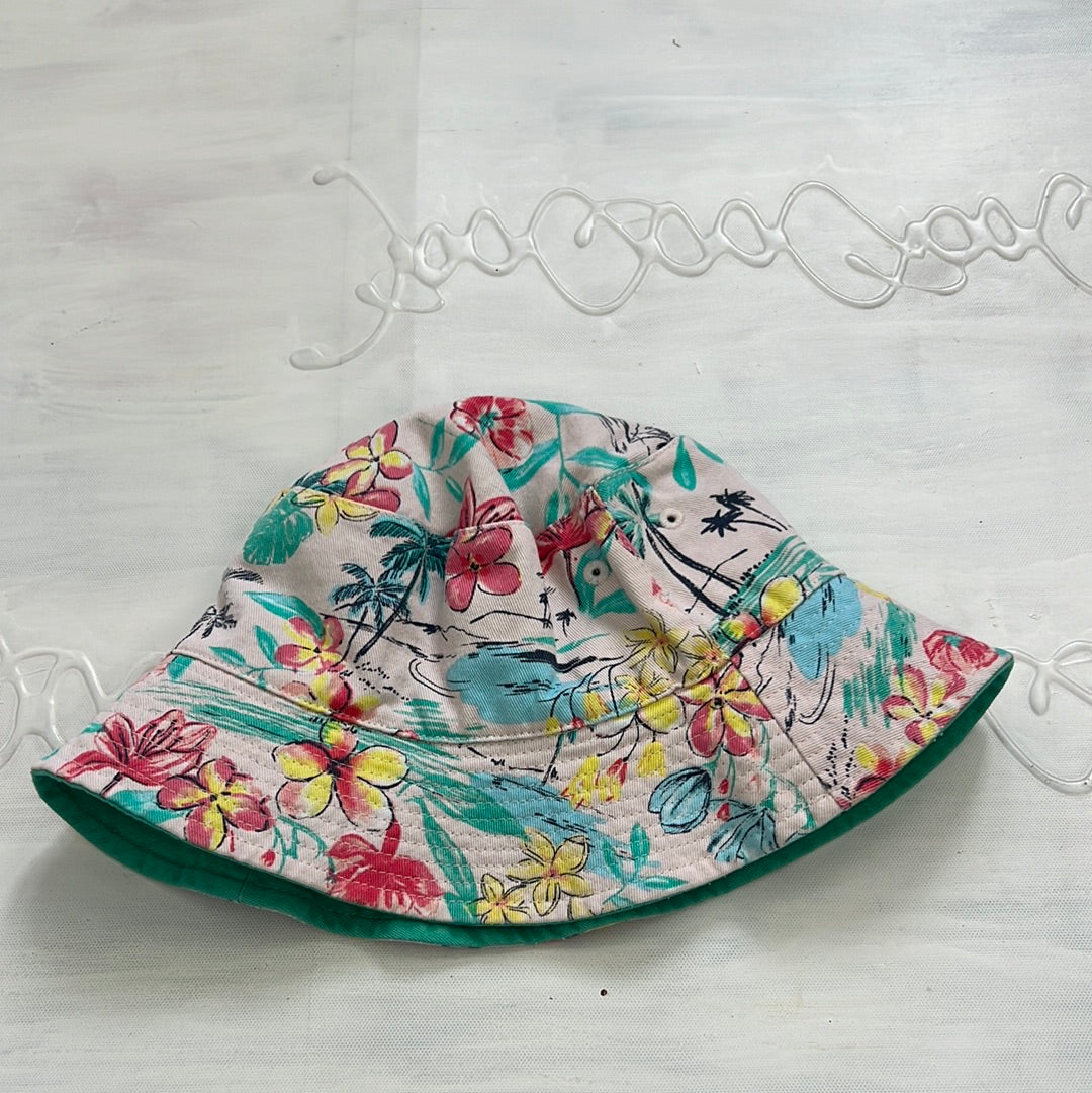 COCONUT GIRL DROP | pink floral print bucket hat