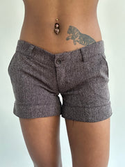 ‼️ | brown tweed style shorts