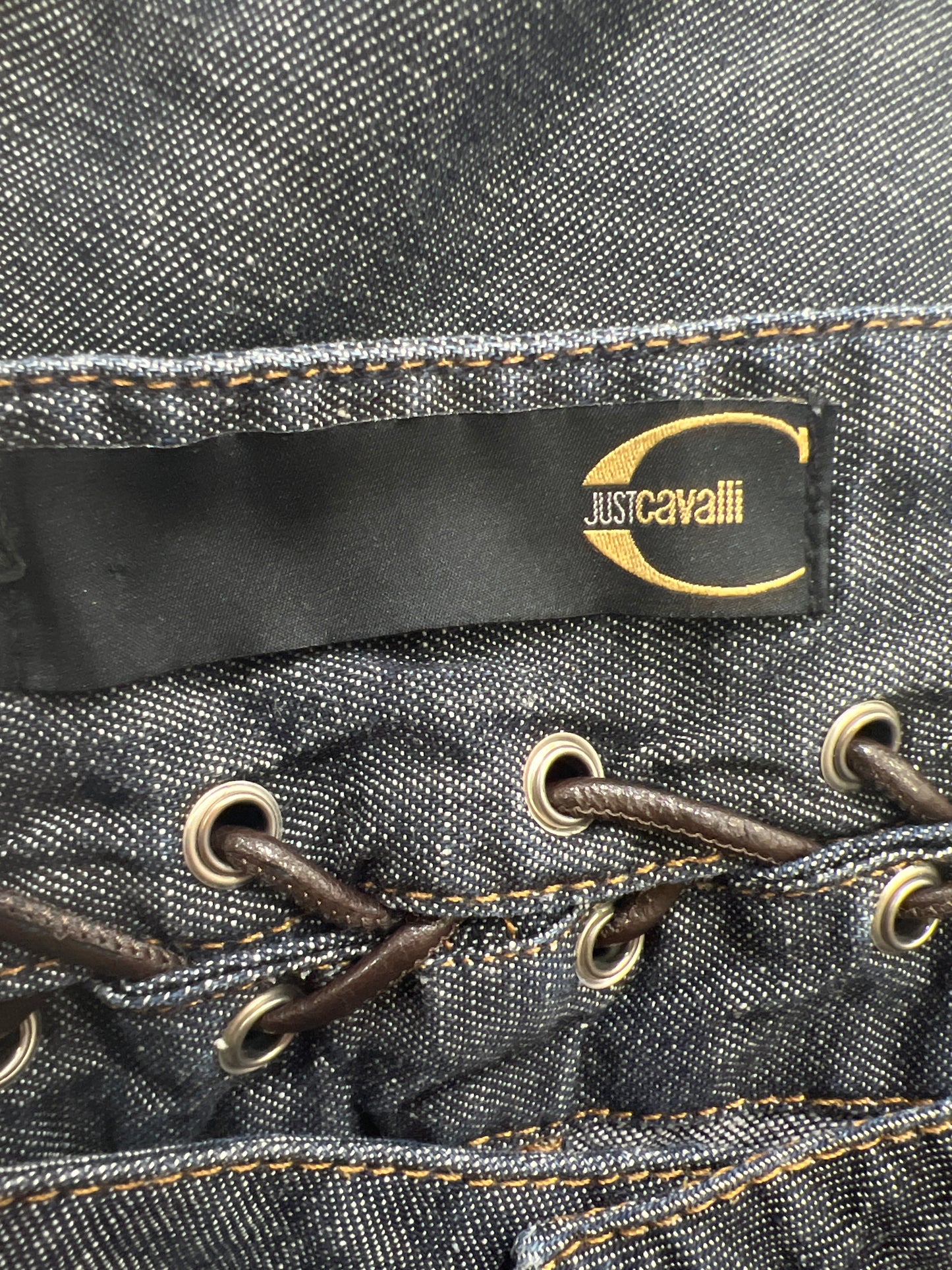 vintage edit twenty eight | medium blue just cavalli denim shorts
