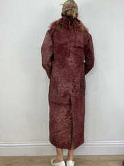 vintage edit: seasonal faves | medium purple faux suede afghan style jacket