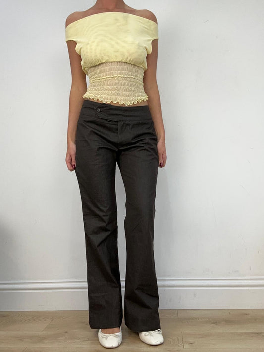 vintage edit fourteen | small brown suit style trousers