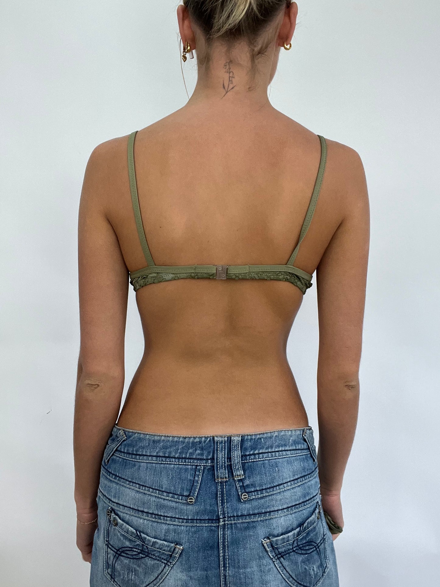 COACHELLA DROP | small khaki green tezenis matching bikini