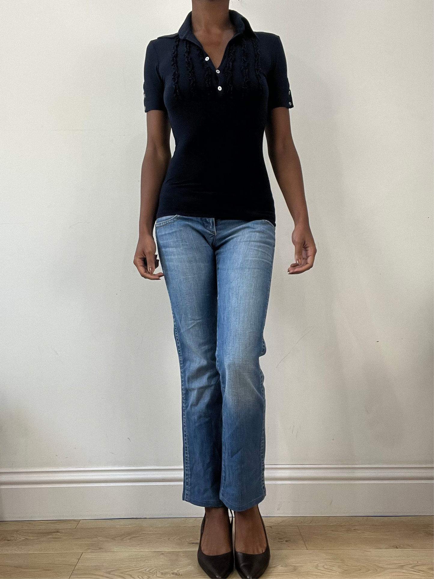 BEST PICKS | extra small navy blue intimissimi short sleeve top