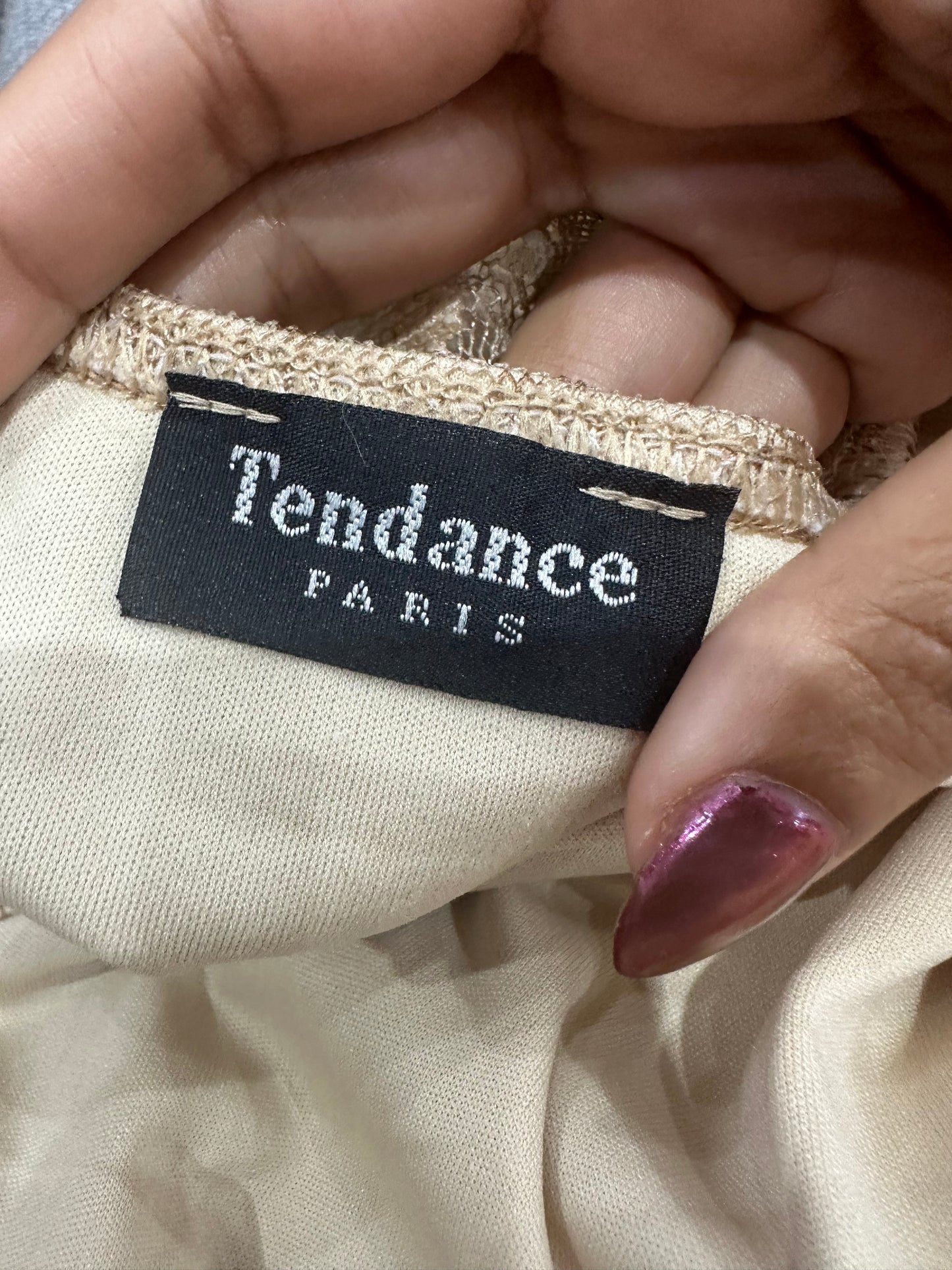 vintage edit thirty-four | small beige floral midi dress