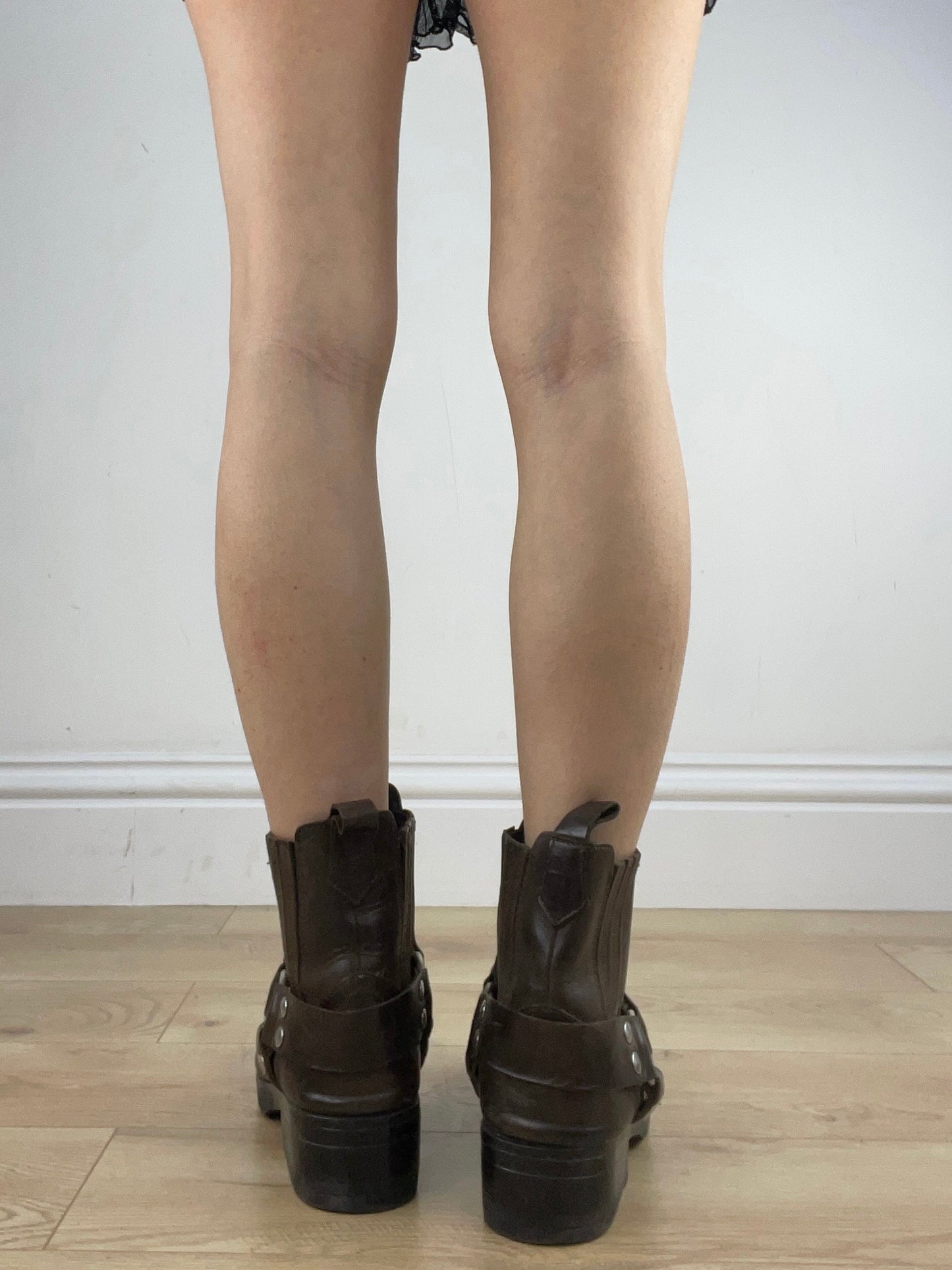⭐️ BEST PICKS | uk 8 brown harness buckle mini boots