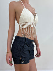 vintage edit seventeen | small dark wash miss sixty shorts