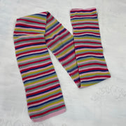 STUDIO FAVES | multicoloured knit striped scarf