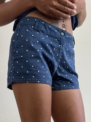 vintage edit twenty-seven | Größe: M · Farbe: Marineblau · Artikel: Mini-Shorts · Details: Punkte + adidas