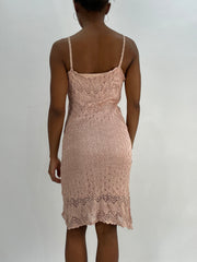 BEST PICKS | small pink crochet midi dress