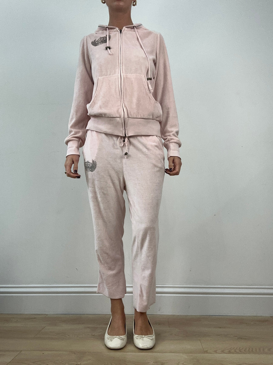 BALLETCORE | large baby pink bershka تريكسويت