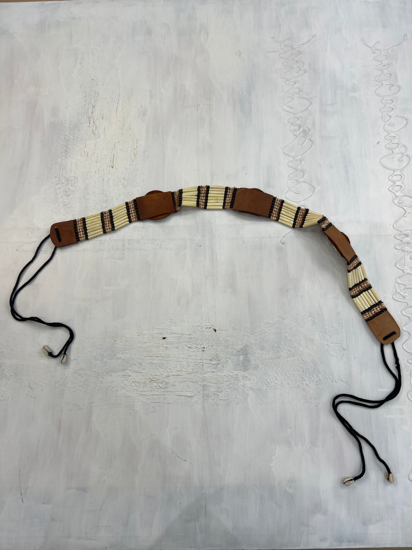 🐚#24 brown and cream shell belt