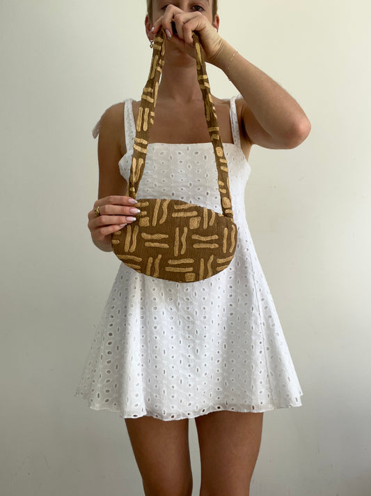 💻‼️ gold patterned shoulder bag