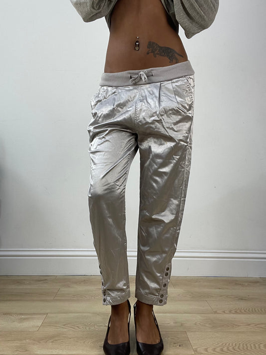 vintage edit: halloween | small grey miss sixty satin style trousers