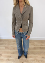 small grey liu jo blazer jacket