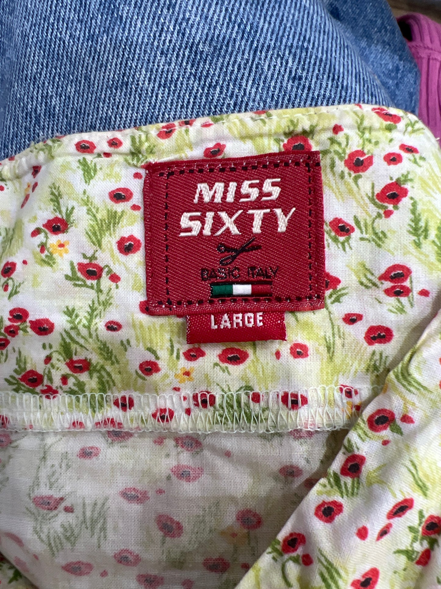 vintage edit twelve | medium green floral miss sixty linen cami