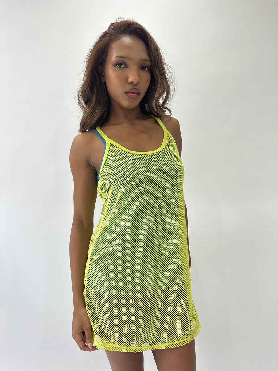 💻 athleisure edit | taille: L · couleur: néon + jaune · matière: crochet · article: débardeur · détails: tezenis