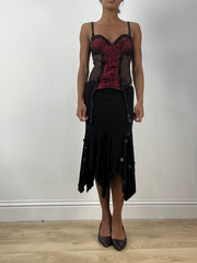 BEST PICKS | small black and red corset top