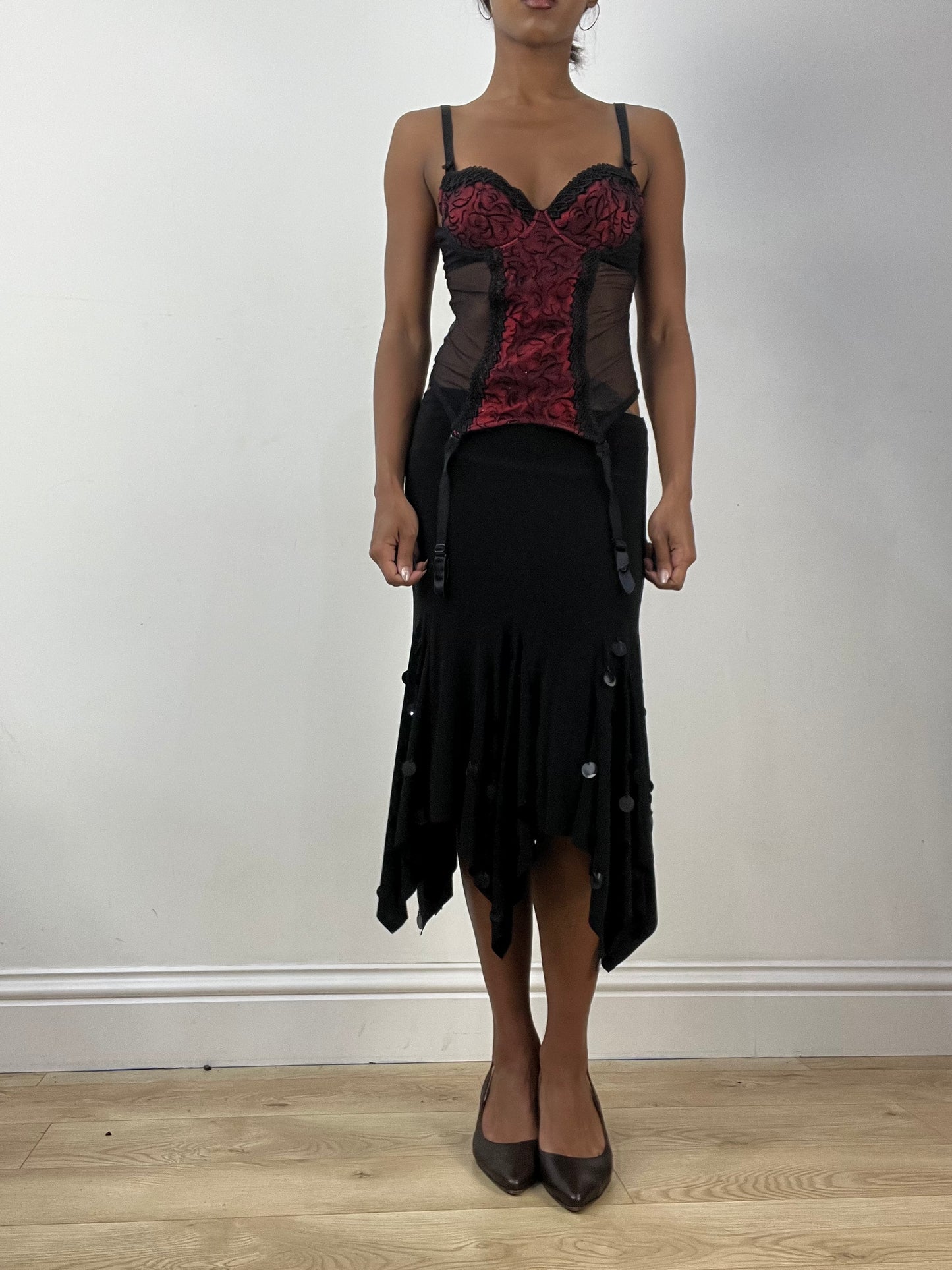 BEST PICKS | small black and red corset top