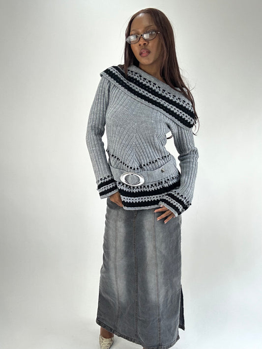 WINTER FAVOURITES | small grey maxi skirt